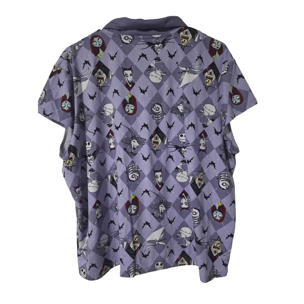 Disney Nightmare Before Christmas Pajama Set Womens L Short Sleeve - Picture 4 of 7